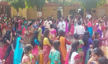 జ్యోతి నగర్ జడ్పీహెచ్ఎస్ లో ముందస్తు బతుకమ్మ వేడుకలు